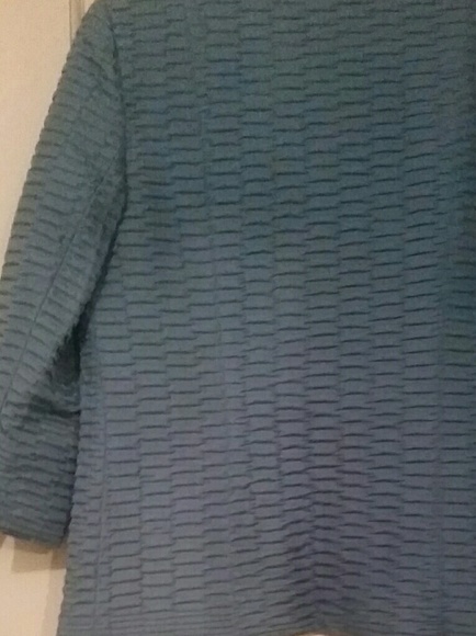 **LADIES SILK LT BLUE DRESS JACKET**(M) - Picture 2 of 3